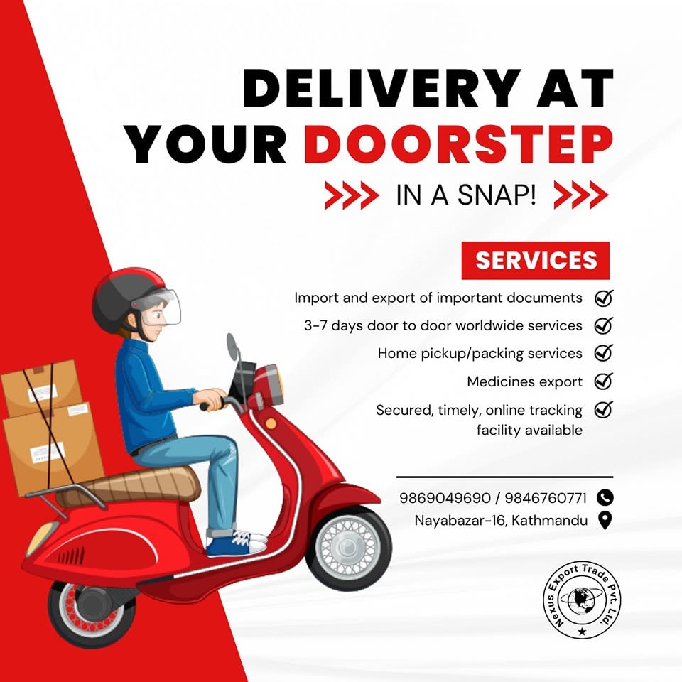 WORLDWIDE DOOR-TO-DOOR DELIVERY — courier service